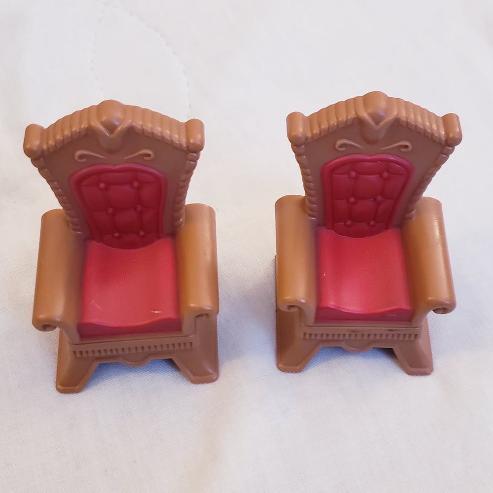 Keenway My Happy Family Dollhouse Furniture: Table, Chairs, Mantle Fireplace - Picture 3 of 7
